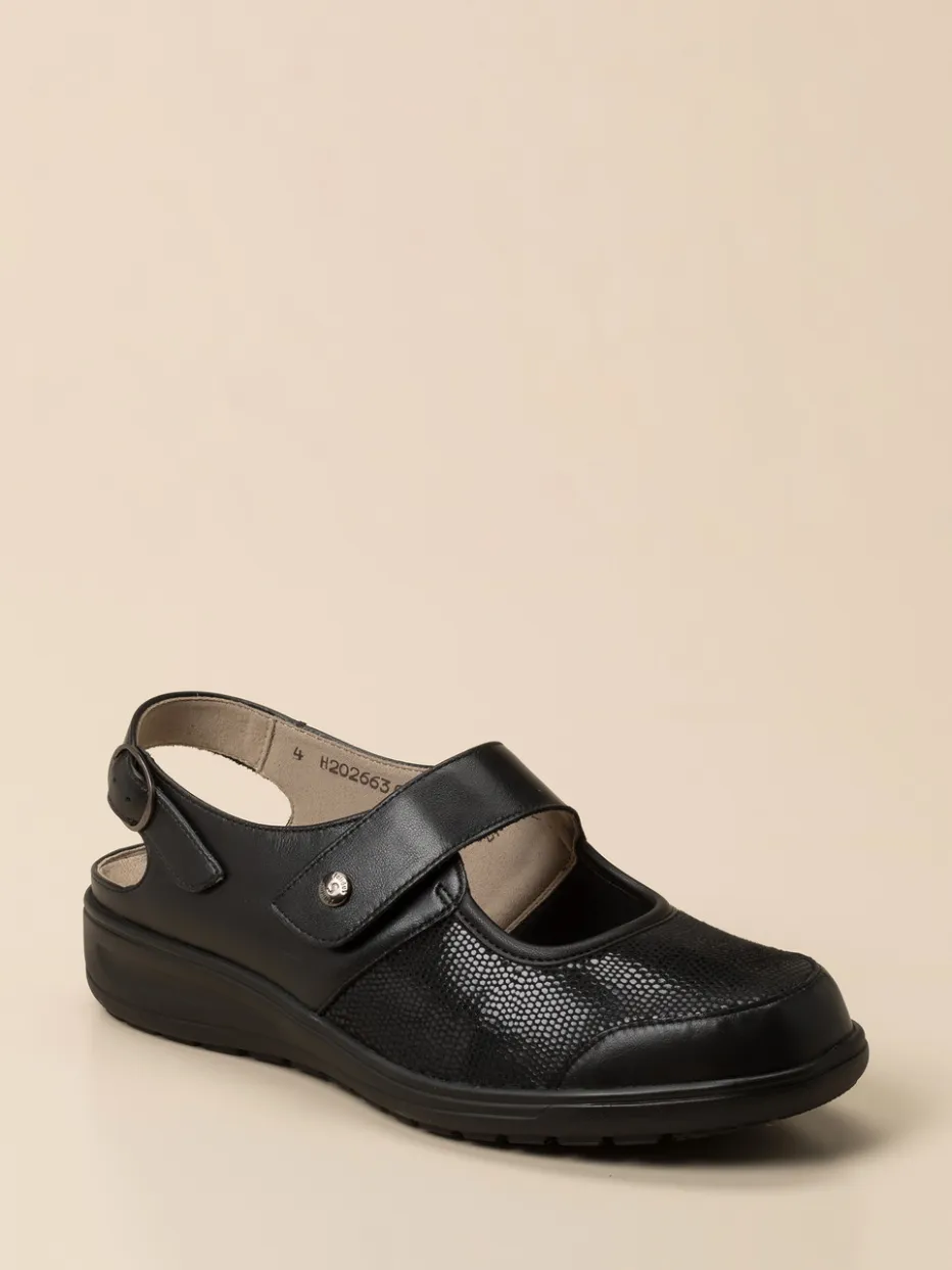 – Komfort-Slingback aus Glattleder*Solidus Hot