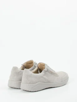 Damen Solidus – Komfort-Sneaker aus Veloursleder hell