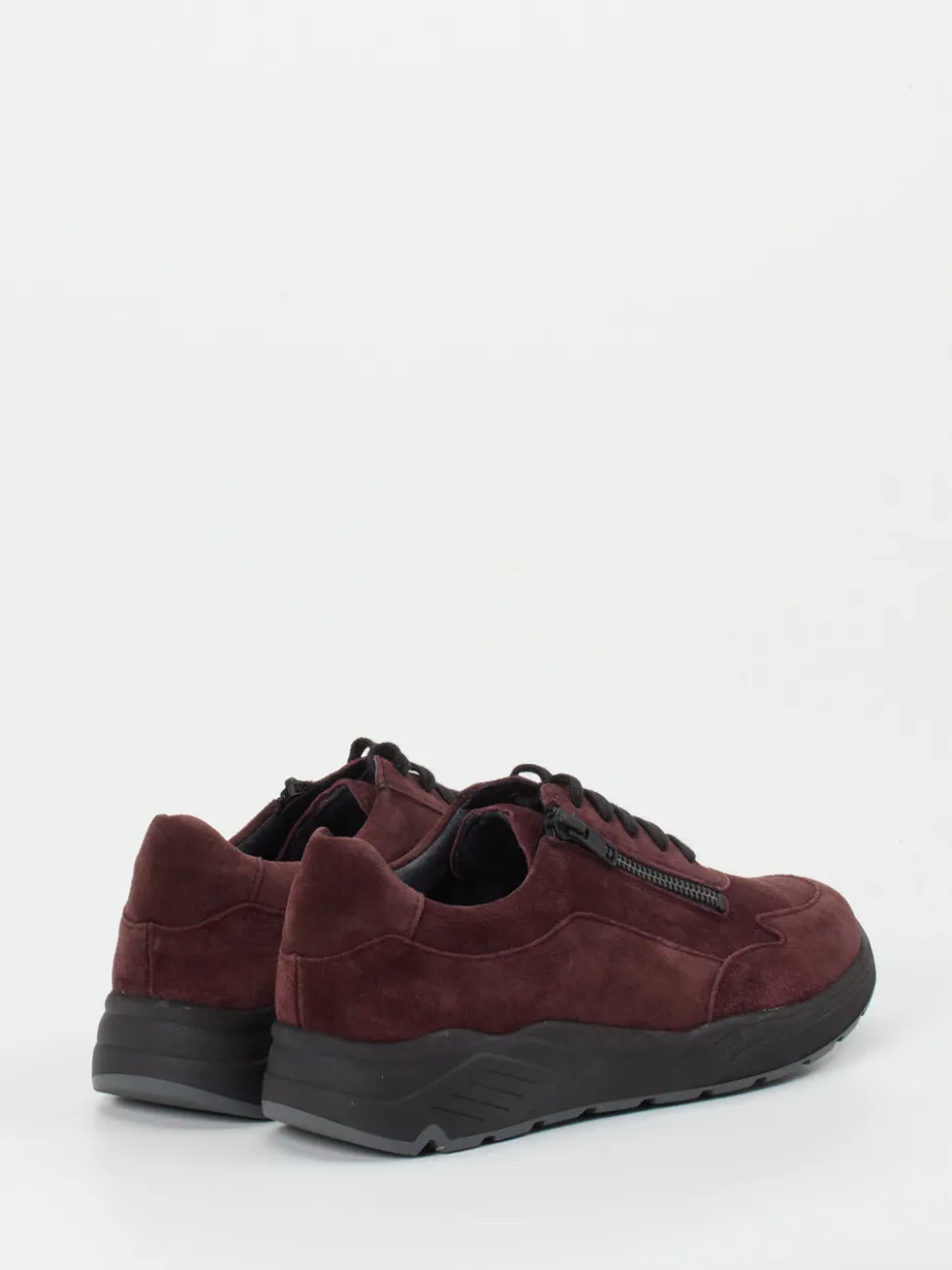 – Komfort-Sneaker aus Veloursleder bordeaux*Solidus