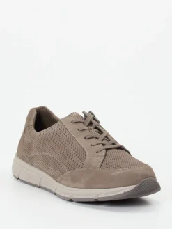 – Komfort-Sneaker aus Nubukleder in Taupe*Solidus Outlet