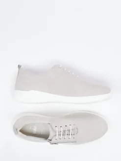 Damen Solidus – Komfort-Sneaker aus Nubukleder hell