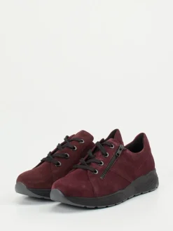 – Komfort-Sneaker aus Veloursleder bordeaux*Solidus Hot