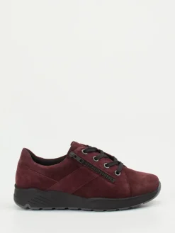 – Komfort-Sneaker aus Veloursleder bordeaux*Solidus Hot