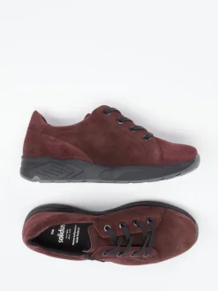 – Komfort-Sneaker aus Veloursleder bordeaux*Solidus Hot