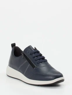 Damen Solidus – Komfort-Sneaker aus Kalbleder dunkel