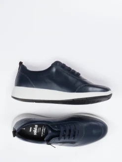 Damen Solidus – Komfort-Sneaker aus Kalbleder dunkel