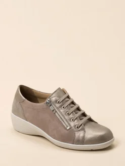 Damen Solidus – Komfort-Sneaker aus Metallicleder