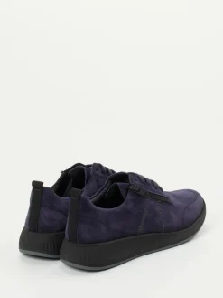 Damen Solidus – Komfort-Sneaker aus Veloursleder dunkel