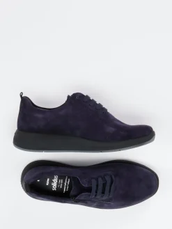 Damen Solidus – Komfort-Sneaker aus Veloursleder dunkel