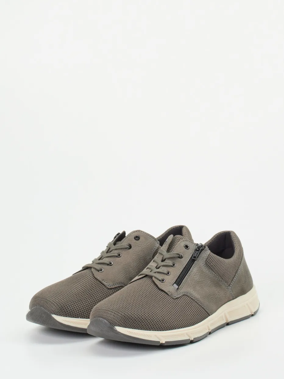 Herren Solidus – Komfort-Sneaker aus Textil in Schlamm