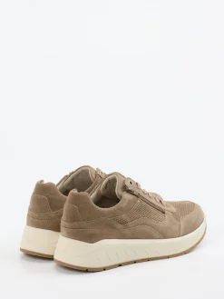 Herren Solidus – Komfort-Sneaker aus Veloursleder Sandbeige