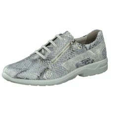 – Komfort-Sneaker aus Reptilleder silbergrau*Solidus Sale