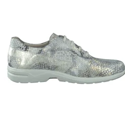 – Komfort-Sneaker aus Reptilleder silbergrau*Solidus Sale