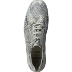 – Komfort-Sneaker aus Reptilleder silbergrau*Solidus Sale