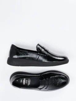 Damen Solidus – Loafer aus Lackleder glänzend