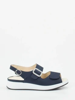 Damen Solidus – Sandalen aus Nubukleder Dunkel