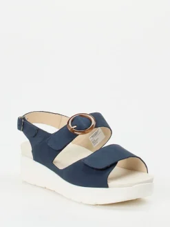 – Sandalen aus Nubukleder Dunkel*Solidus Hot