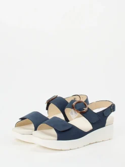 – Sandalen aus Nubukleder Dunkel*Solidus Hot