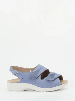 – Sandalen aus Nubukleder Lavendel*Solidus New