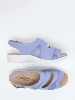 – Sandalen aus Nubukleder Lavendel*Solidus New