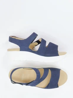 – Sandalette aus Nubukleder in Dunkel*Solidus Sale