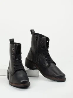 – Schnürboots aus Stretchleder in*Solidus Best