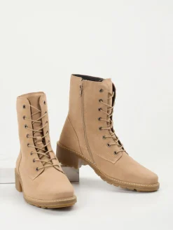 – Schnürboots aus Veloursleder*Solidus Discount