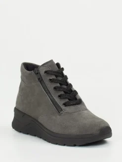 – Schnürstiefelette aus Veloursleder*Solidus Online