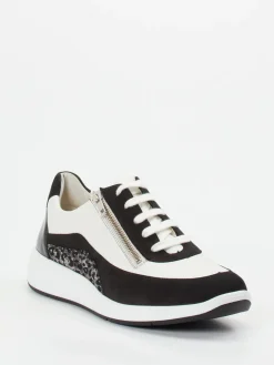 Damen Solidus – Sneaker aus Nappaleder mit Animal-Detail