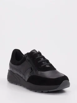 Damen Solidus – Sneaker aus Velourleder und Glattleder