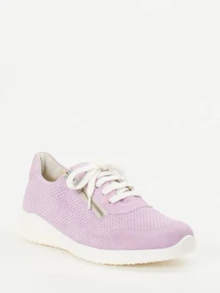 Damen Solidus – Sneaker aus Veloursleder fliederfarben