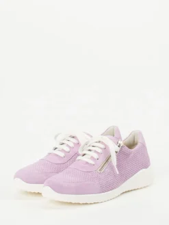 Damen Solidus – Sneaker aus Veloursleder fliederfarben