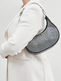 Damen Steve Madden – Baguette Bag aus Synthetik mit Strass