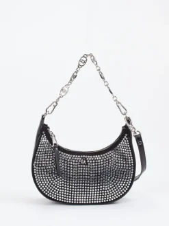 Damen Steve Madden – Baguette Bag aus Synthetik mit Strass
