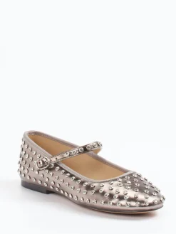 Damen Steve Madden – Mary Janes aus Lederimitat Metallic-Taupe