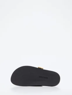 Damen Steve Madden – Slides aus Synthetikleder Gold