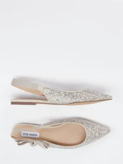 – Slingback-Ballerinas aus Textil in Silber*Steve Madden Sale