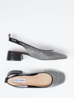 – Slingback-Pumps aus Textil mit Strassbesatz*Steve Madden Clearance