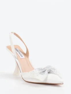 Damen Steve Madden – Slingpumps aus Textil in Satinoptik