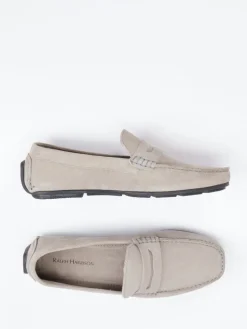 – Loafer aus Veloursleder sandbeige*Studio Mode Clearance