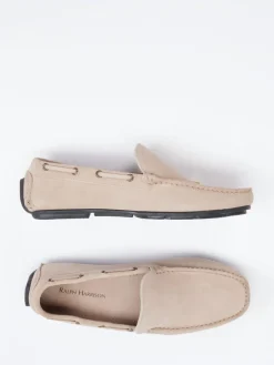 – Mokassin aus Veloursleder in Beige*Studio Mode