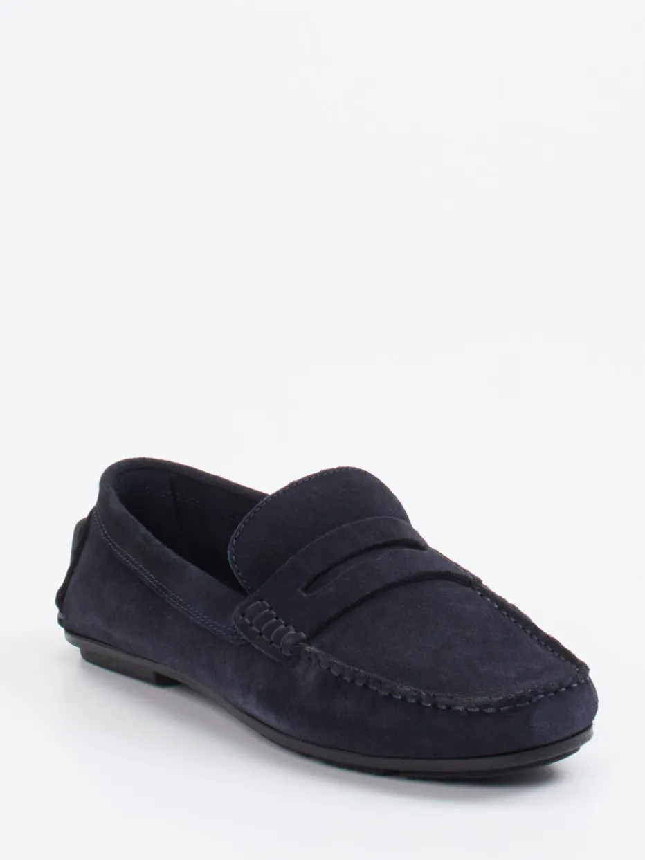 Herren Studio Mode – Slipper aus Veloursleder Dunkel