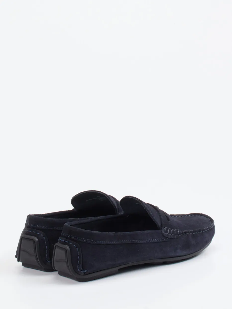 Herren Studio Mode – Slipper aus Veloursleder Dunkel