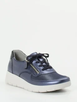 – Komfort-Sneaker aus Stretchleder metallic*Stuppy Sale