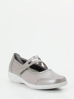 Damen Stuppy – Mary Jane aus Stretch mit Metallic-Finish