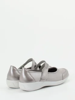 Damen Stuppy – Mary Jane aus Stretch mit Metallic-Finish