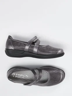 – Mary Janes aus Stretch mit Metallicfinish*Stuppy Online