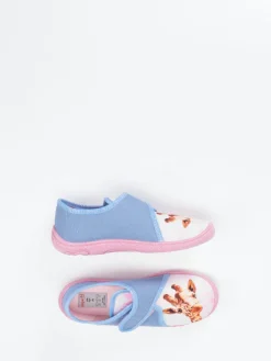 Kinder Superfit – Hausschuh aus Textil Hell Giraffe