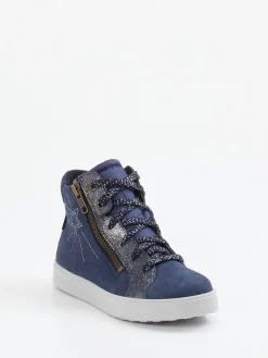 – High-Top Sneaker aus Veloursleder Dunkel*Superfit