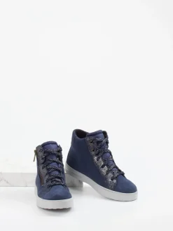 – High-Top Sneaker aus Veloursleder Dunkel*Superfit